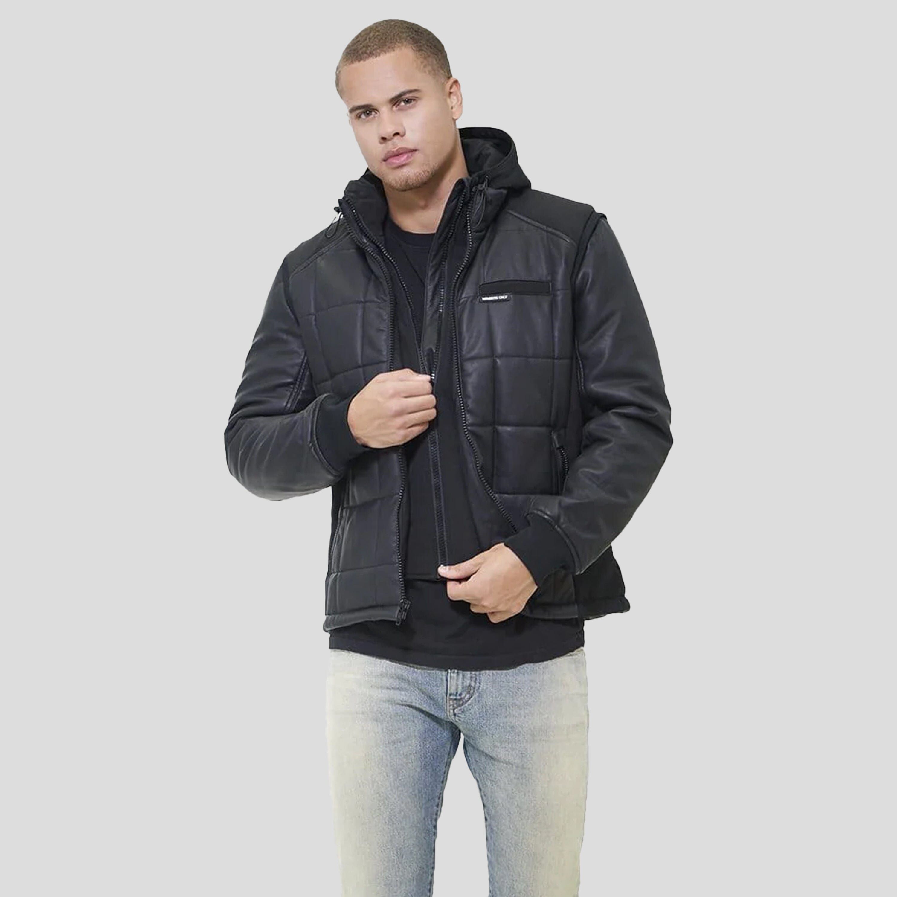 Men's Grid Quilted Bomber Jacket (And Vest) - FINAL SALE sold by Members Only product image thumbnail 7