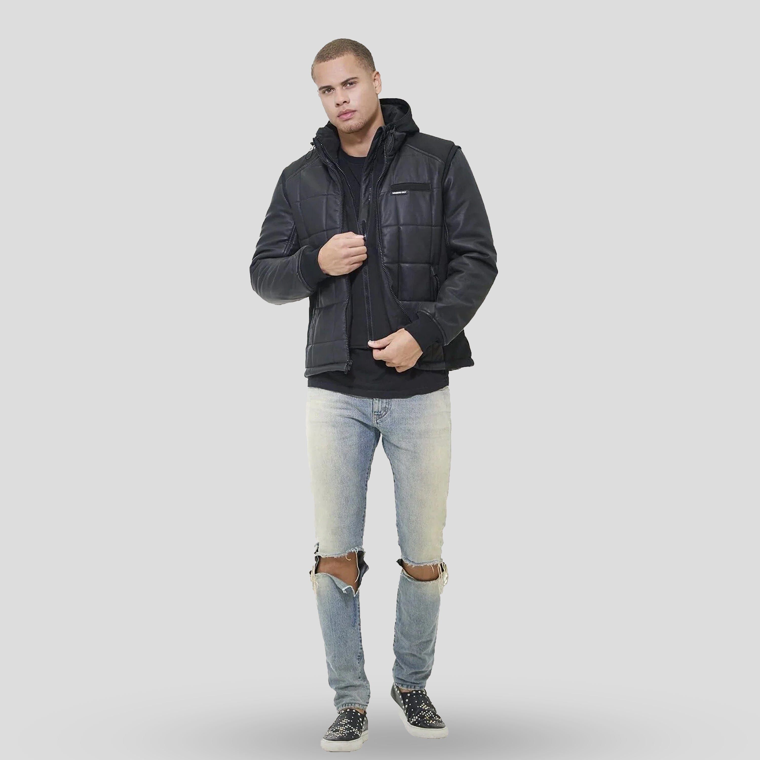 Men's Grid Quilted Bomber Jacket (And Vest) - FINAL SALE sold by Members Only product image thumbnail 3