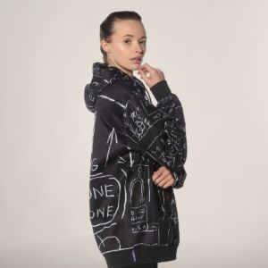 Women's Basquiat X Members Only Hoodie Oversized Jacket - FINAL SALE sold by Members Only