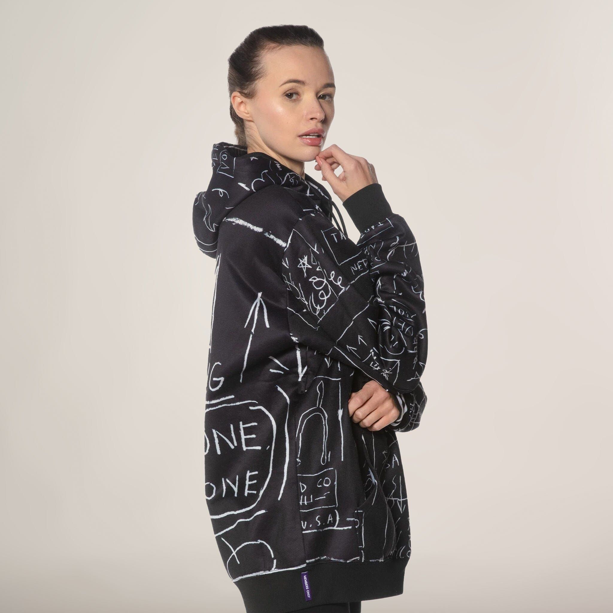 Women's Basquiat X Members Only Hoodie Oversized Jacket - FINAL SALE sold by Members Only product image thumbnail 4
