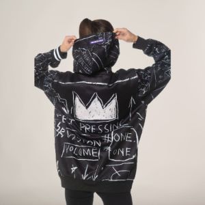 Women's Basquiat X Members Only Hoodie Oversized Jacket - FINAL SALE sold by Members Only