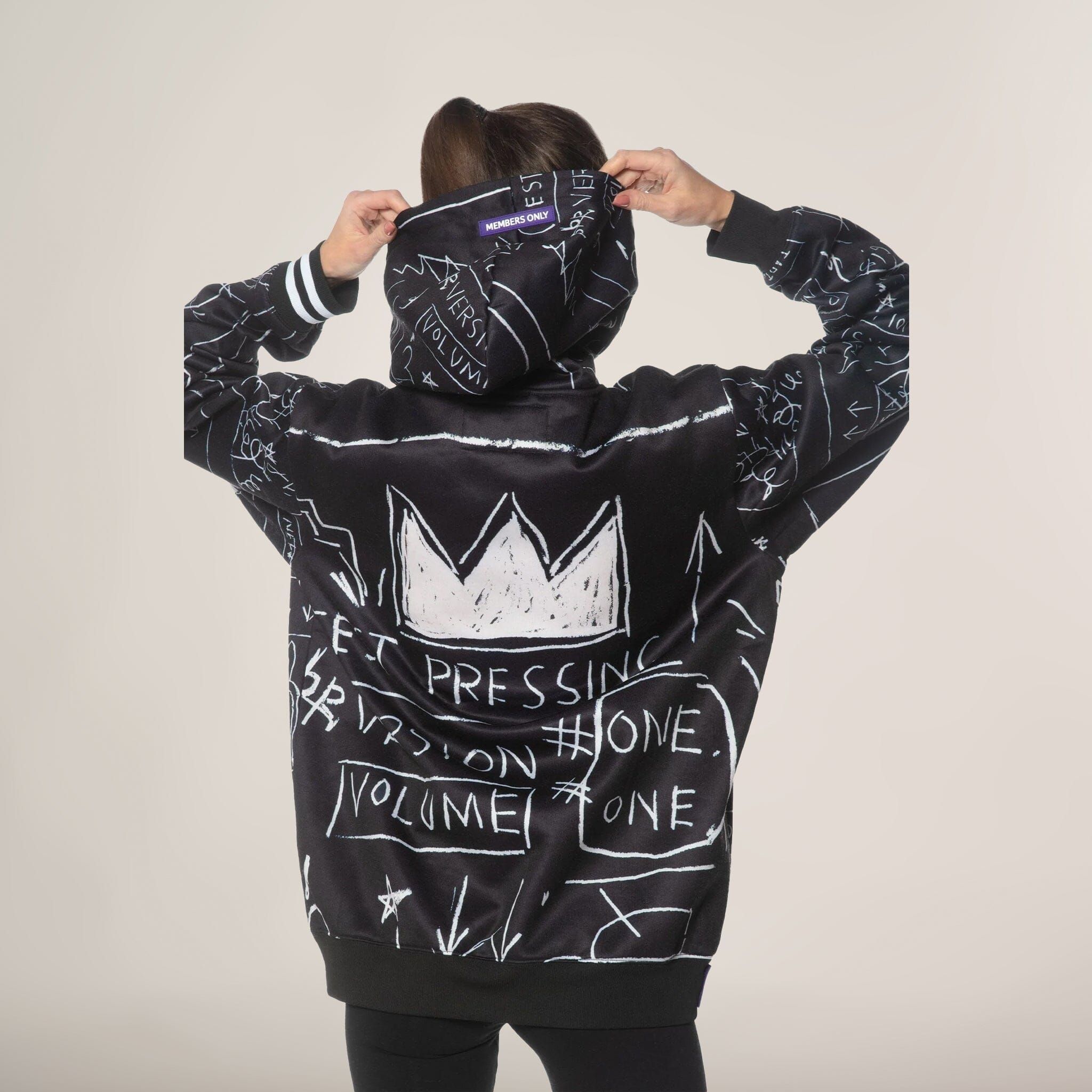 Women's Basquiat X Members Only Hoodie Oversized Jacket - FINAL SALE sold by Members Only product image thumbnail 3