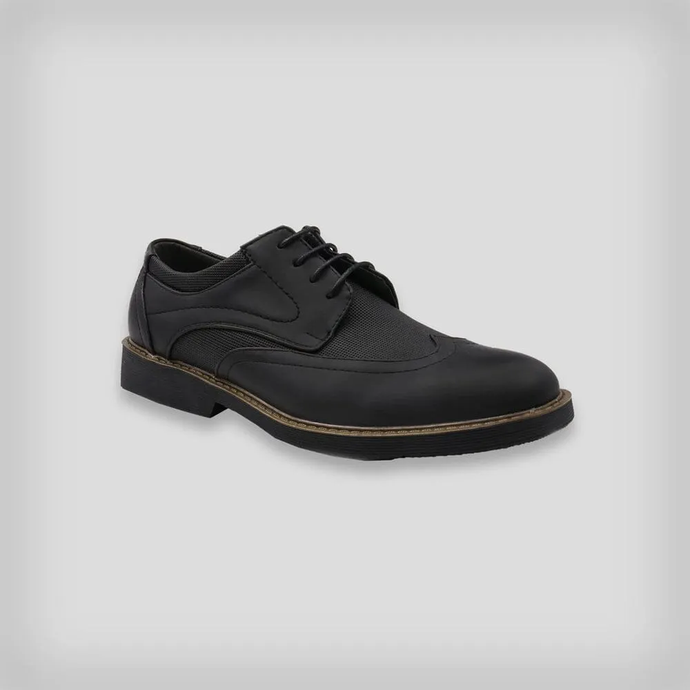 Men's Wingtip Oxford Faux Leather Shoes - FINAL SALE sold by Members Only