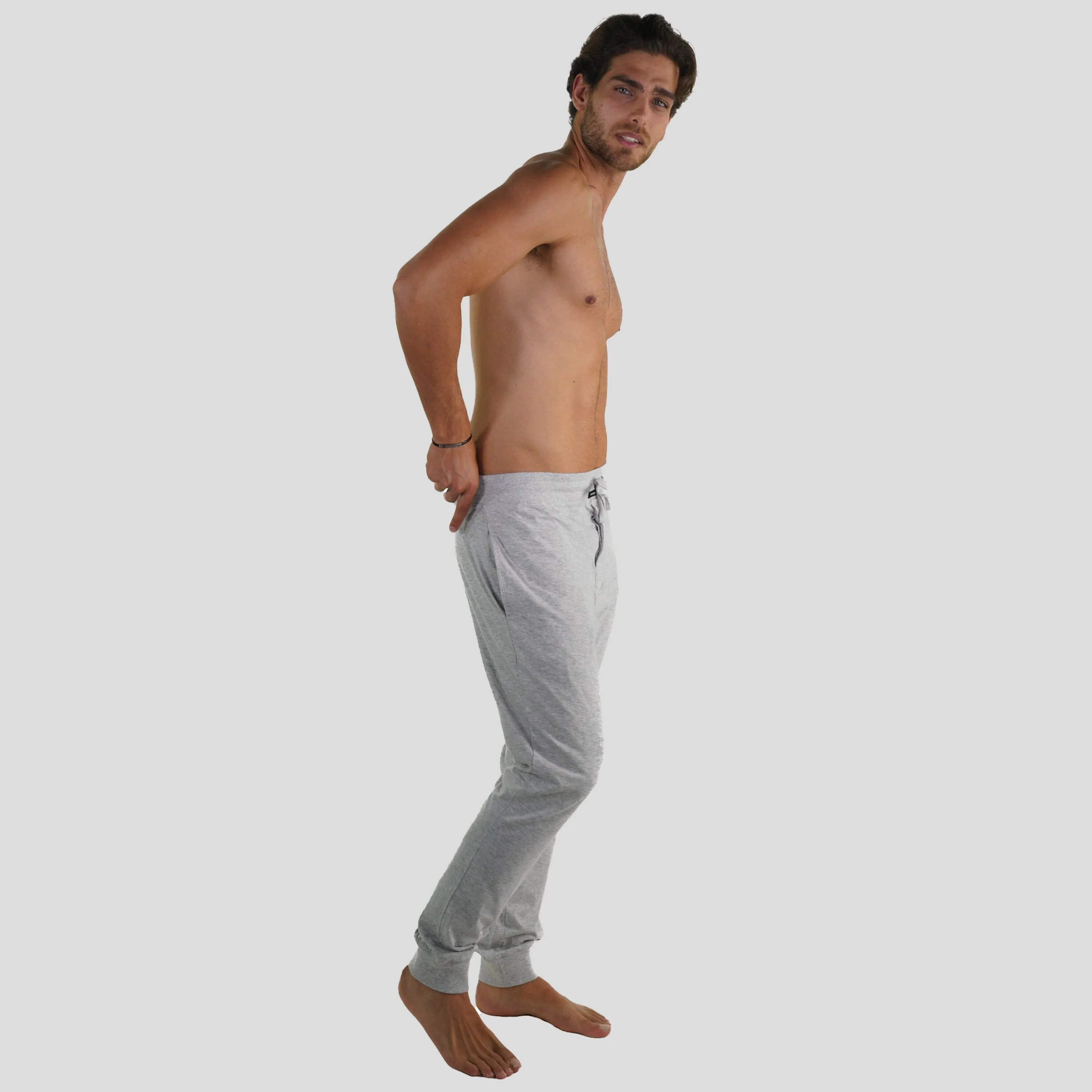 Men’s Jersey Jogger Lounge Pants - Grey - FINAL SALE sold by Members Only product image thumbnail 3