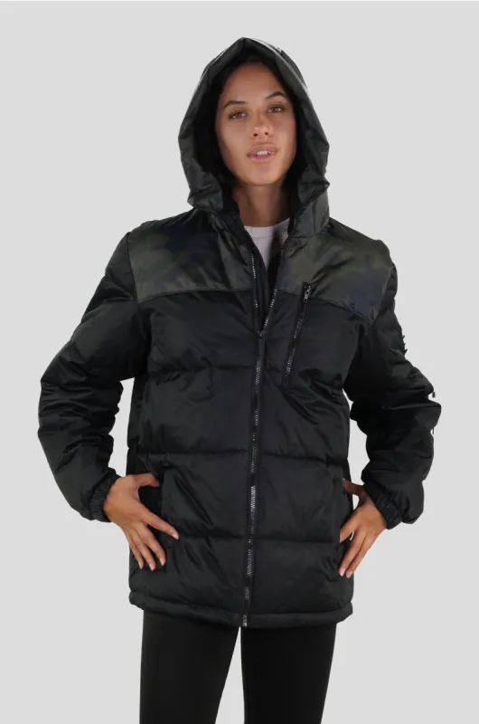 Women's Twill Block Puffer Oversized Jacket - FINAL SALE sold by Members Only