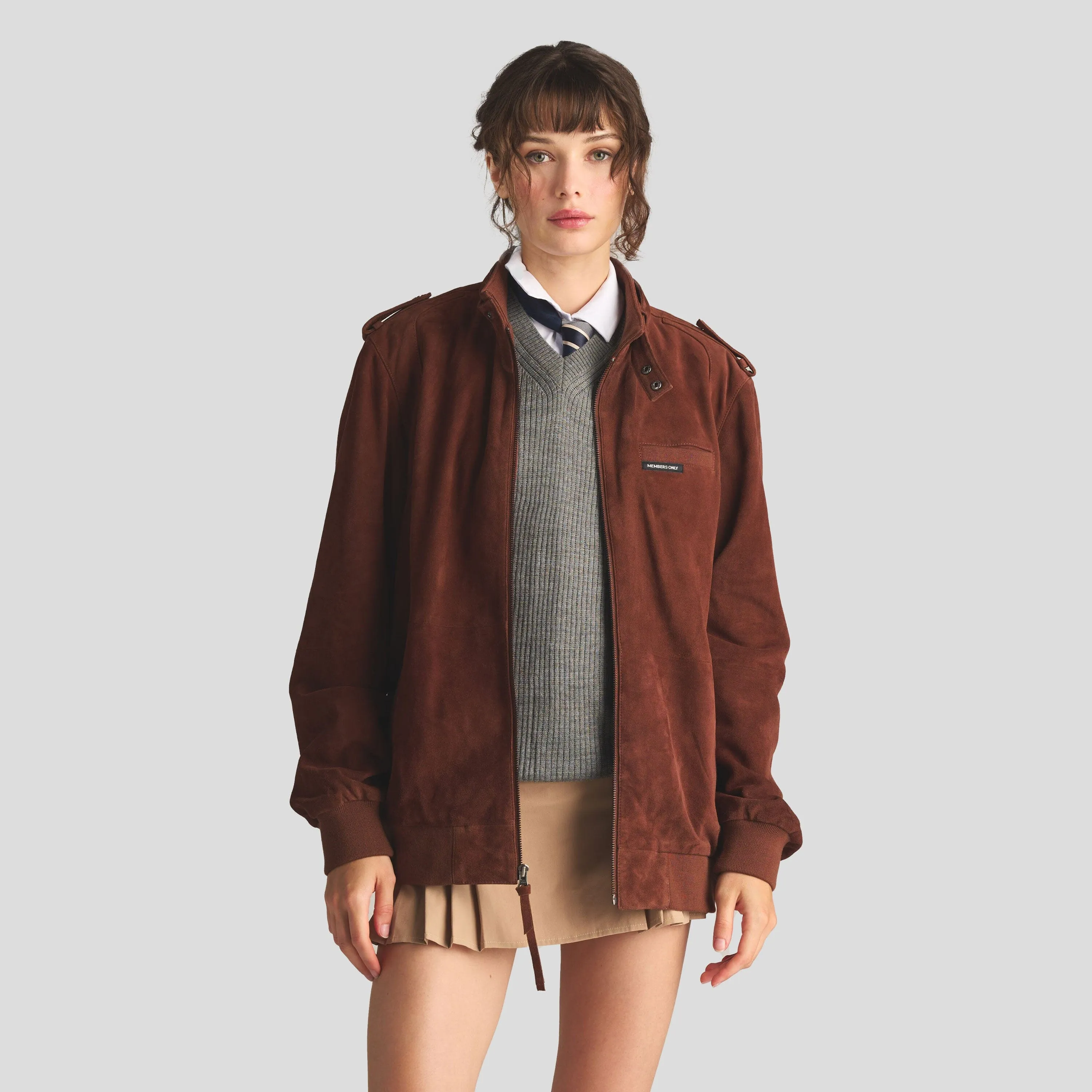 Women's Soft Suede Iconic Oversized Jacket sold by Members Only product image thumbnail 3