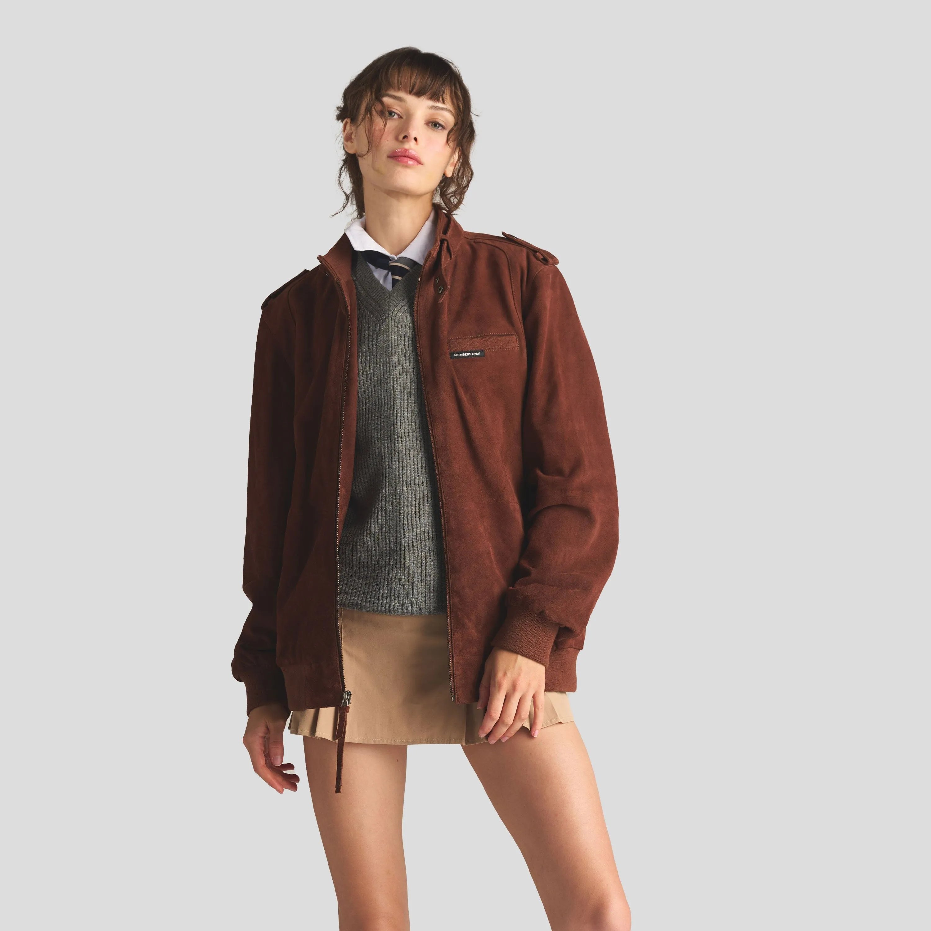 Women's Soft Suede Iconic Oversized Jacket sold by Members Only product image thumbnail 4