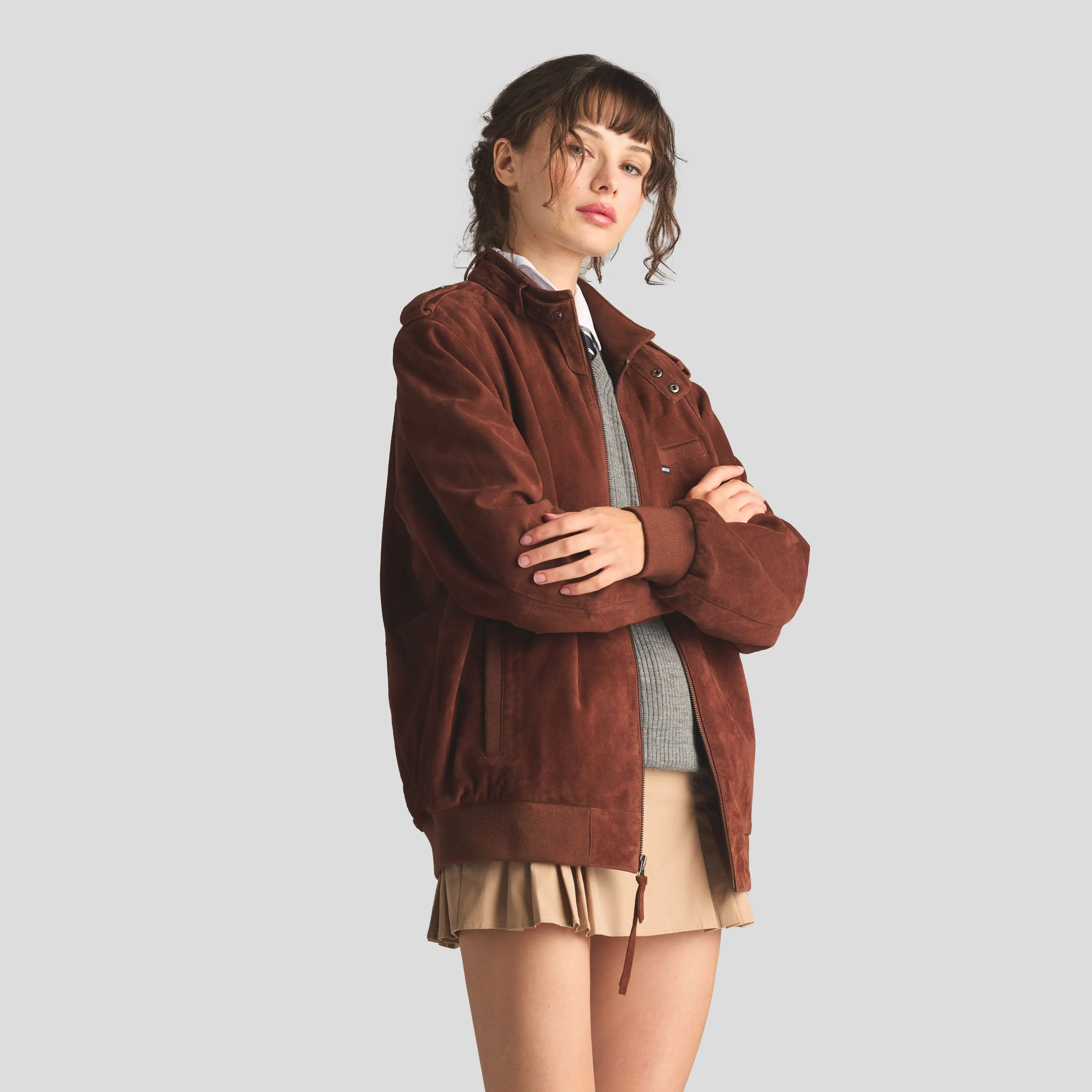 Women's Soft Suede Iconic Oversized Jacket sold by Members Only product image thumbnail 5