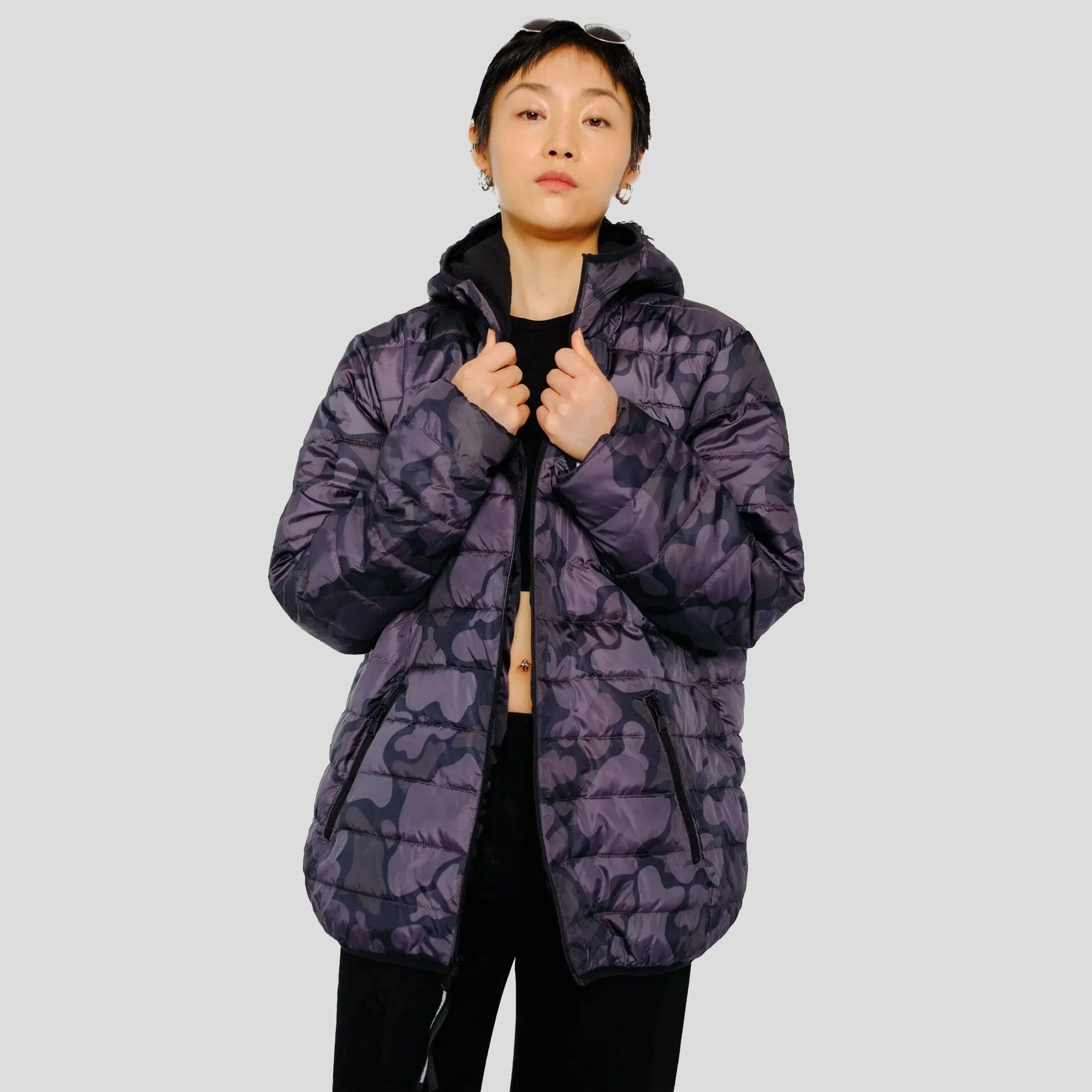 Women's Solid Packable Oversized Jacket - FINAL SALE sold by Members Only product image thumbnail 2