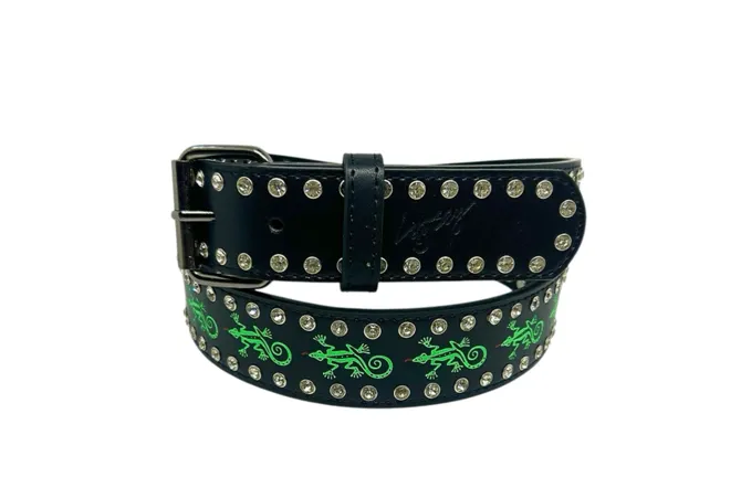Loosey Gecko Rhinestone Belt sold by MENU