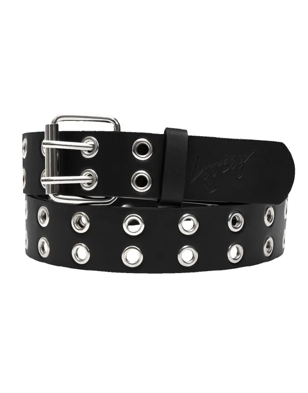 Loosey Black Grommet Hole Belt sold by MENU