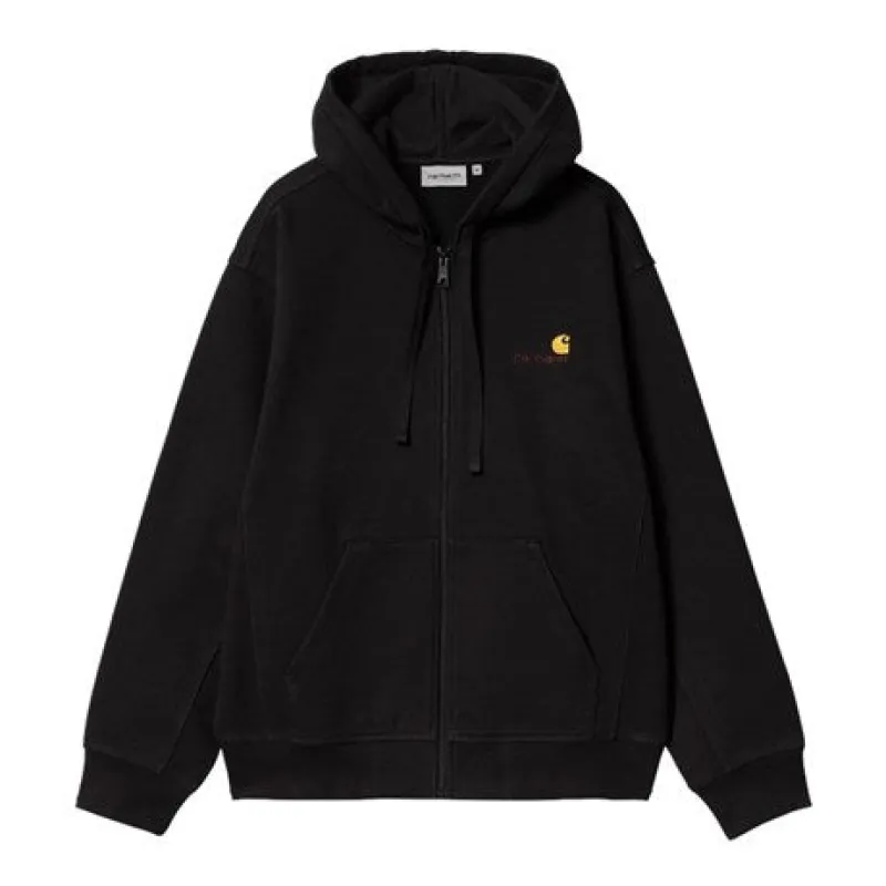 Carhartt WIP Hooded American Script Jacket - Black sold by MENU