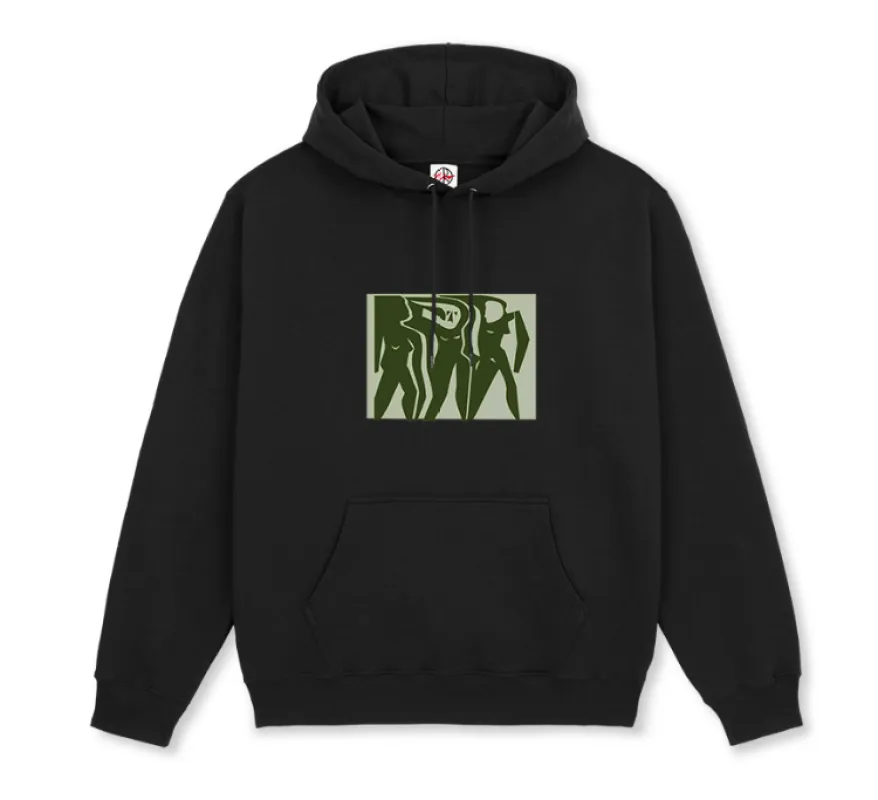 Polar Dave Hoodie Cut Outs - Black sold by MENU