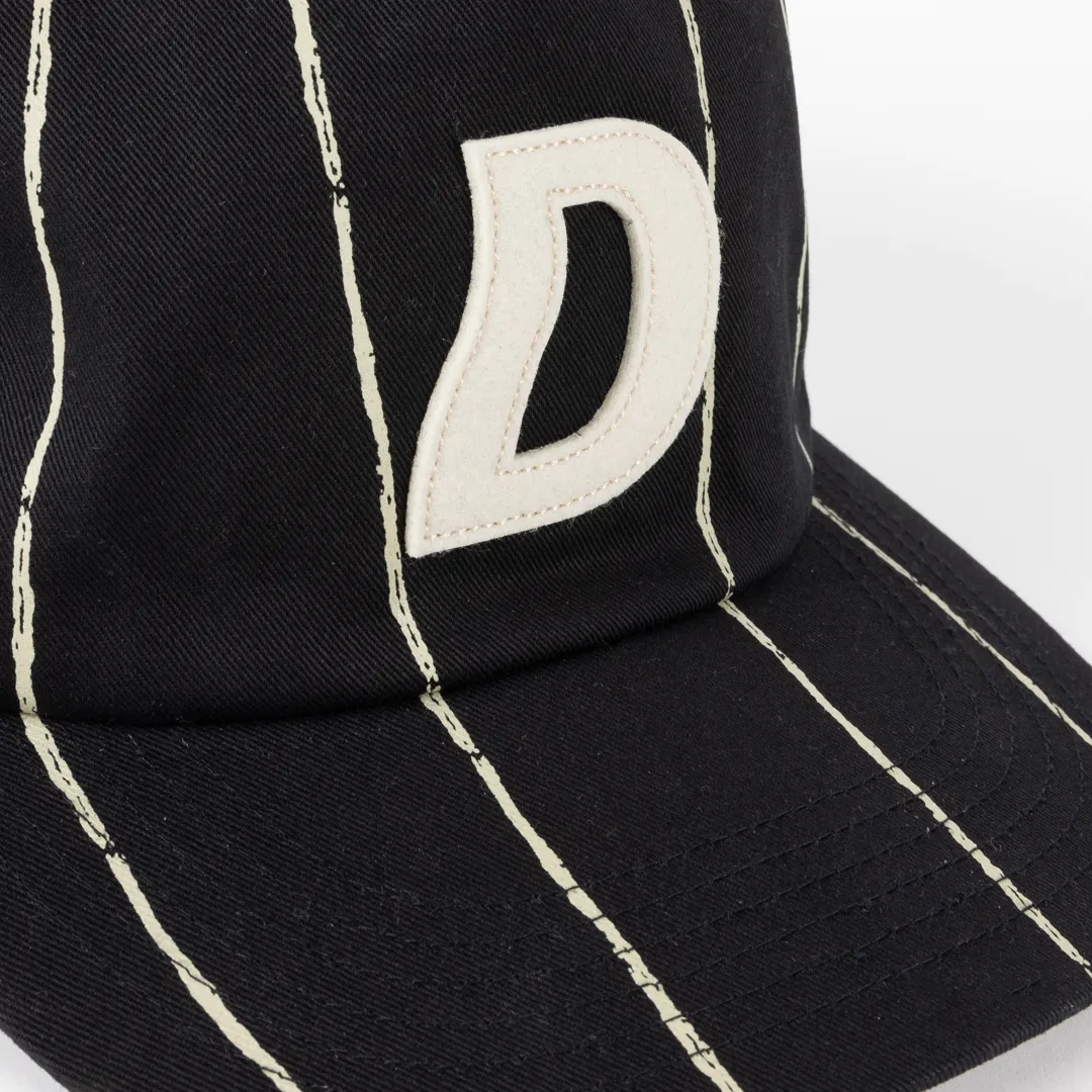 Dime Pinstriped Worker Cap - Black sold by MENU product image thumbnail 3