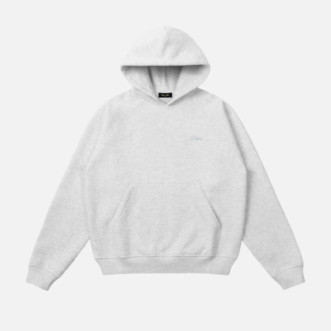 Dime Cursive Small Logo Hoodie - Ash sold by MENU