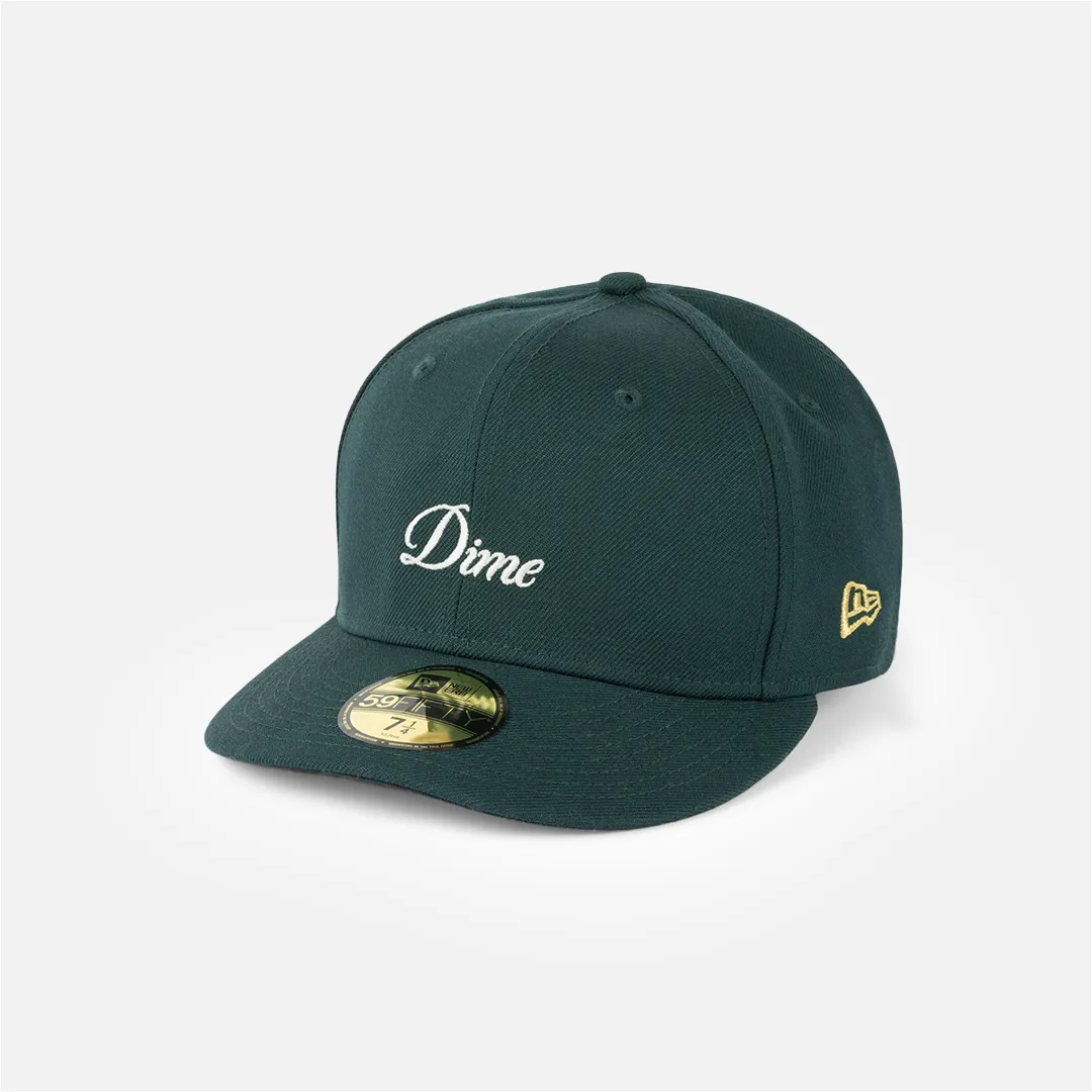 Dime Cursive New Era Cap - Evergreen sold by MENU