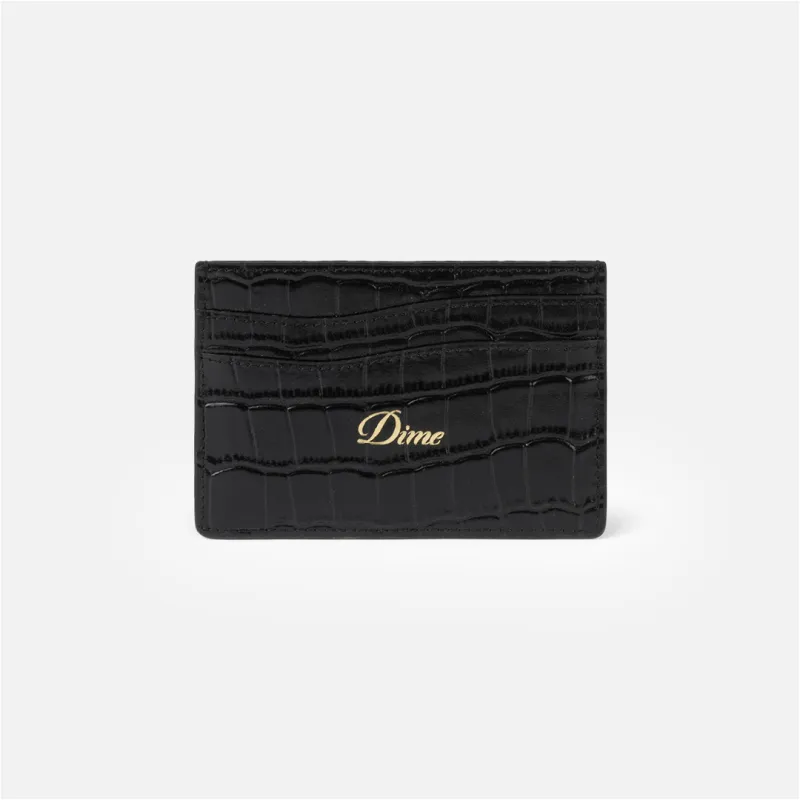 Dime Croc Card Holder - Black sold by MENU