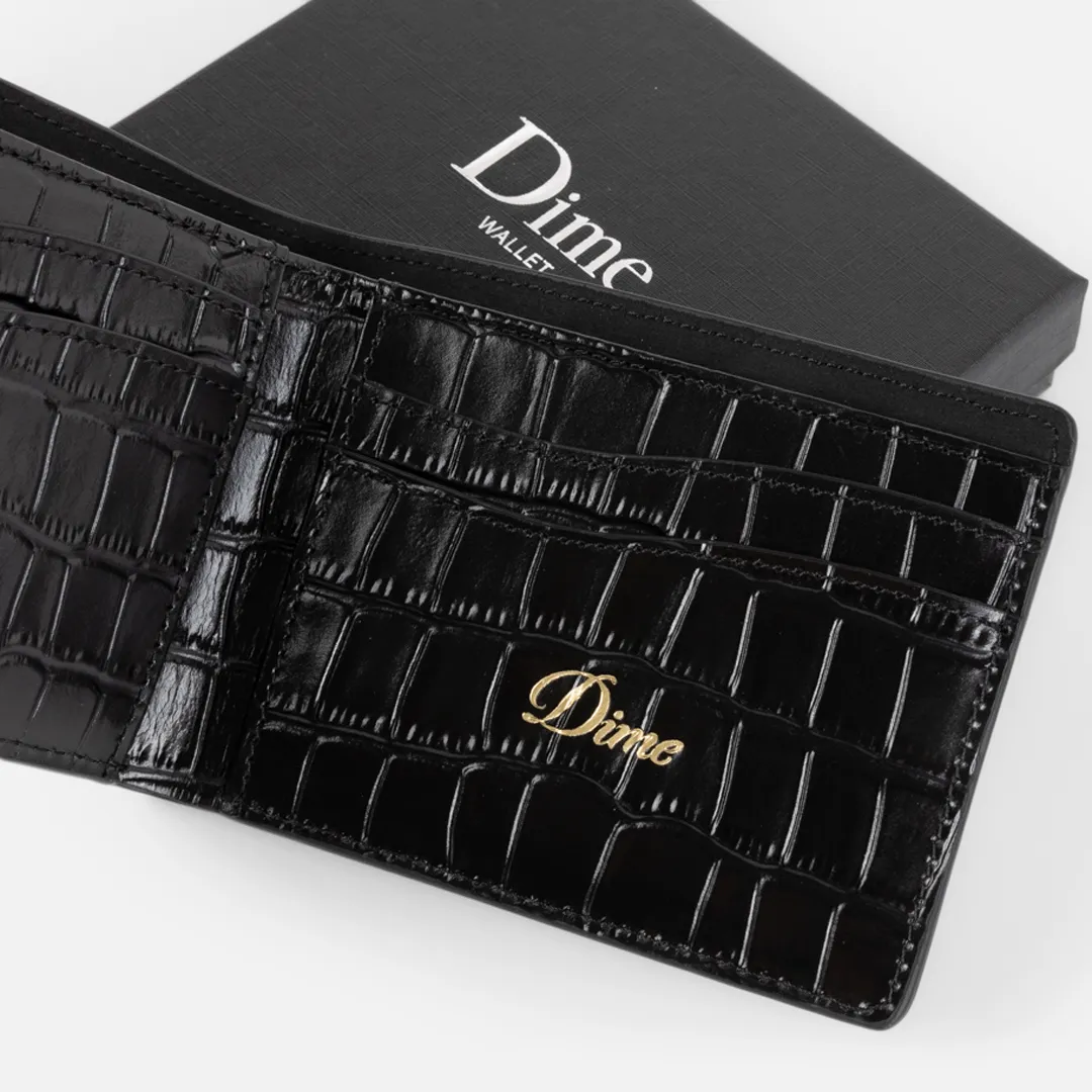 Dime Croc Bifold Wallet - Black sold by MENU product image thumbnail 2