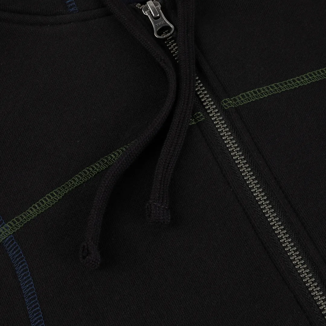 Dime Court Zip Hoodie - Black sold by MENU product image thumbnail 2
