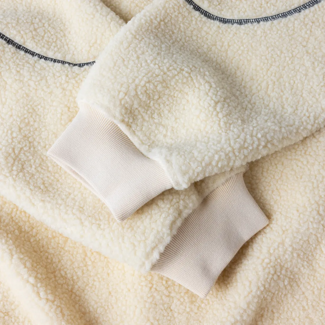 Dime Polar Fleece Sherpa Zip - Cream sold by MENU product image thumbnail 3