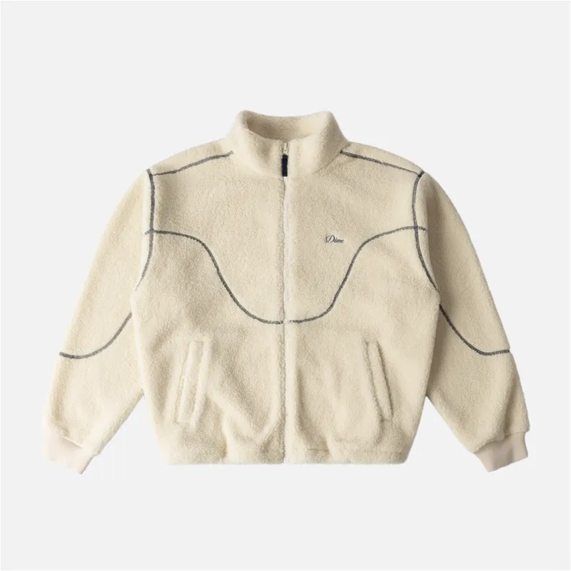 Dime Polar Fleece Sherpa Zip - Cream made by Dime