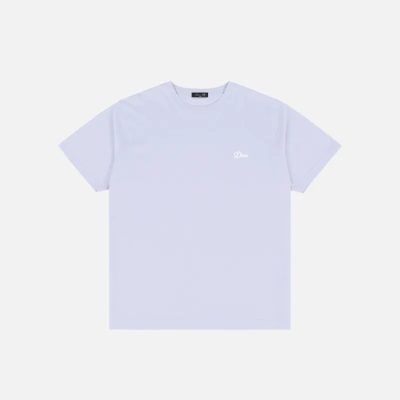 Dime Cursive Small Logo T-Shirt - Gray Lavender made by Dime