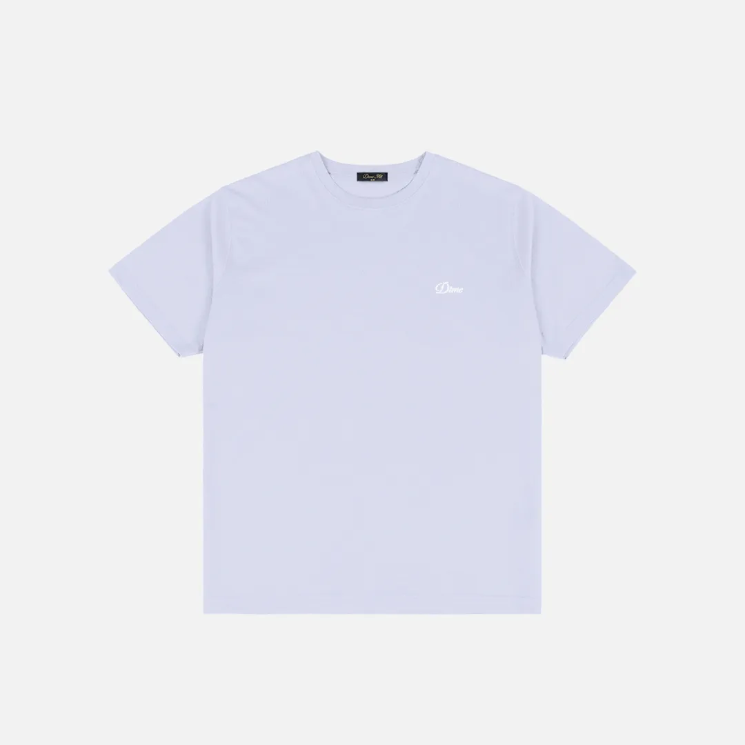 Dime Cursive Small Logo T-Shirt - Gray Lavender sold by MENU
