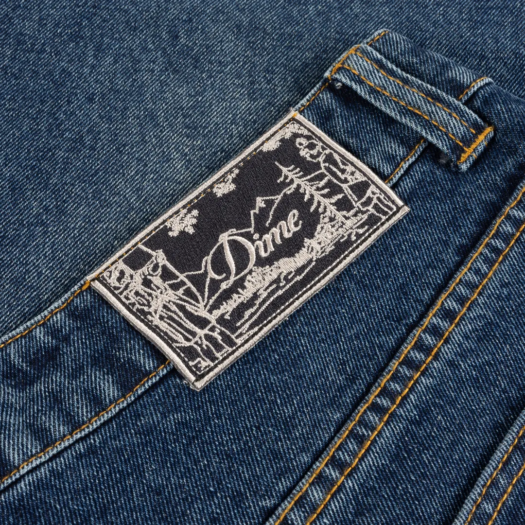 Dime Baggy Denim Pants - Sandblasted Night Indigo sold by MENU product image thumbnail 4