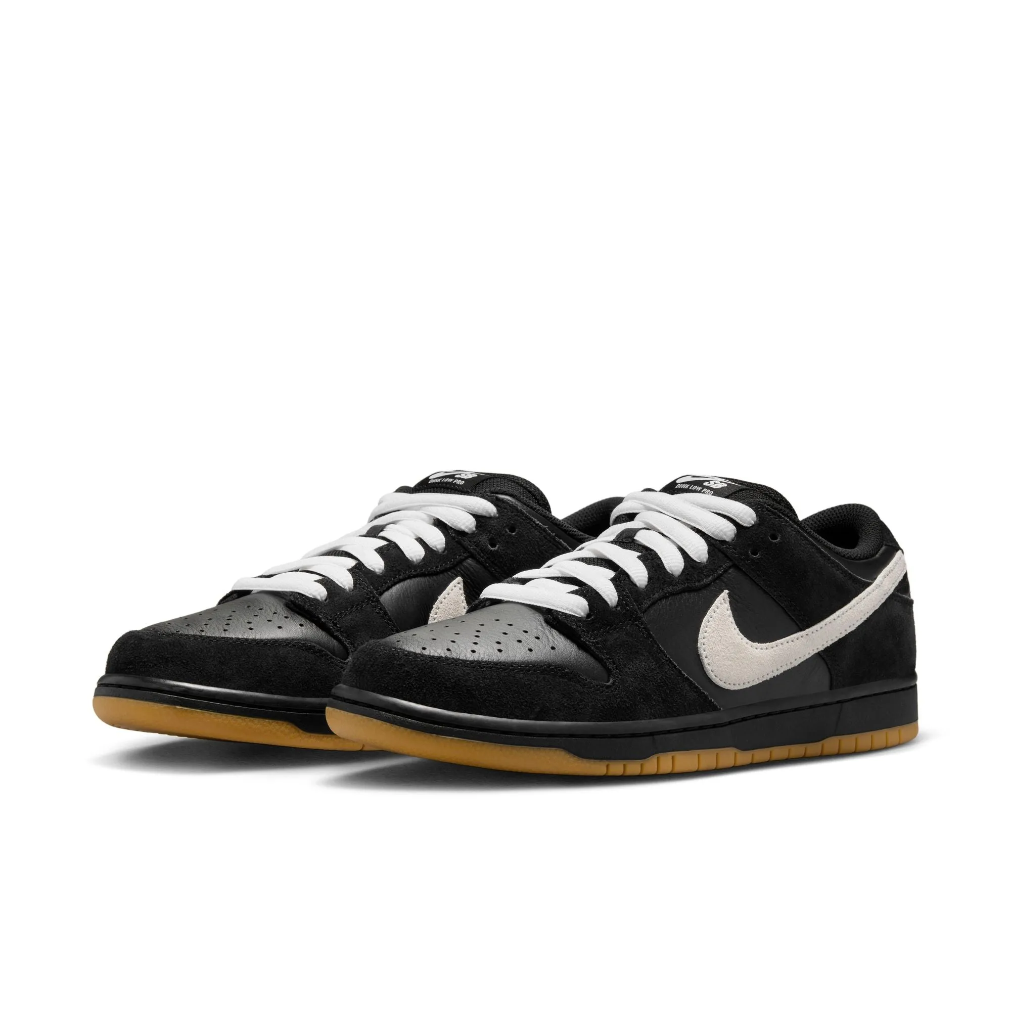 Nike SB Dunk Low Pro - Black/White-Black-Gum Lt. Brown sold by MENU product image thumbnail 3
