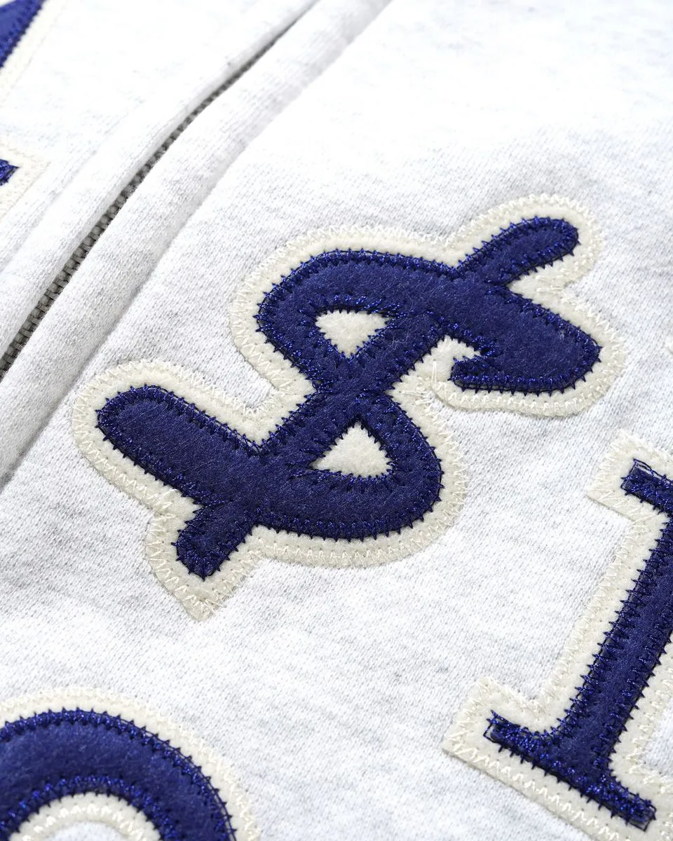 Cash Only Currency Zip-Up Hoodie - Ash sold by MENU product image thumbnail 3