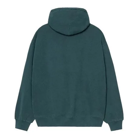Carhartt WIP Hooded Vista Sweat - Deep Lagoon (Garment Dyed) sold by MENU product image thumbnail 2