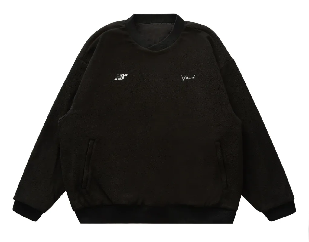 Grand X NB Numeric Polar Fleece Wind Shirt - Black sold by MENU