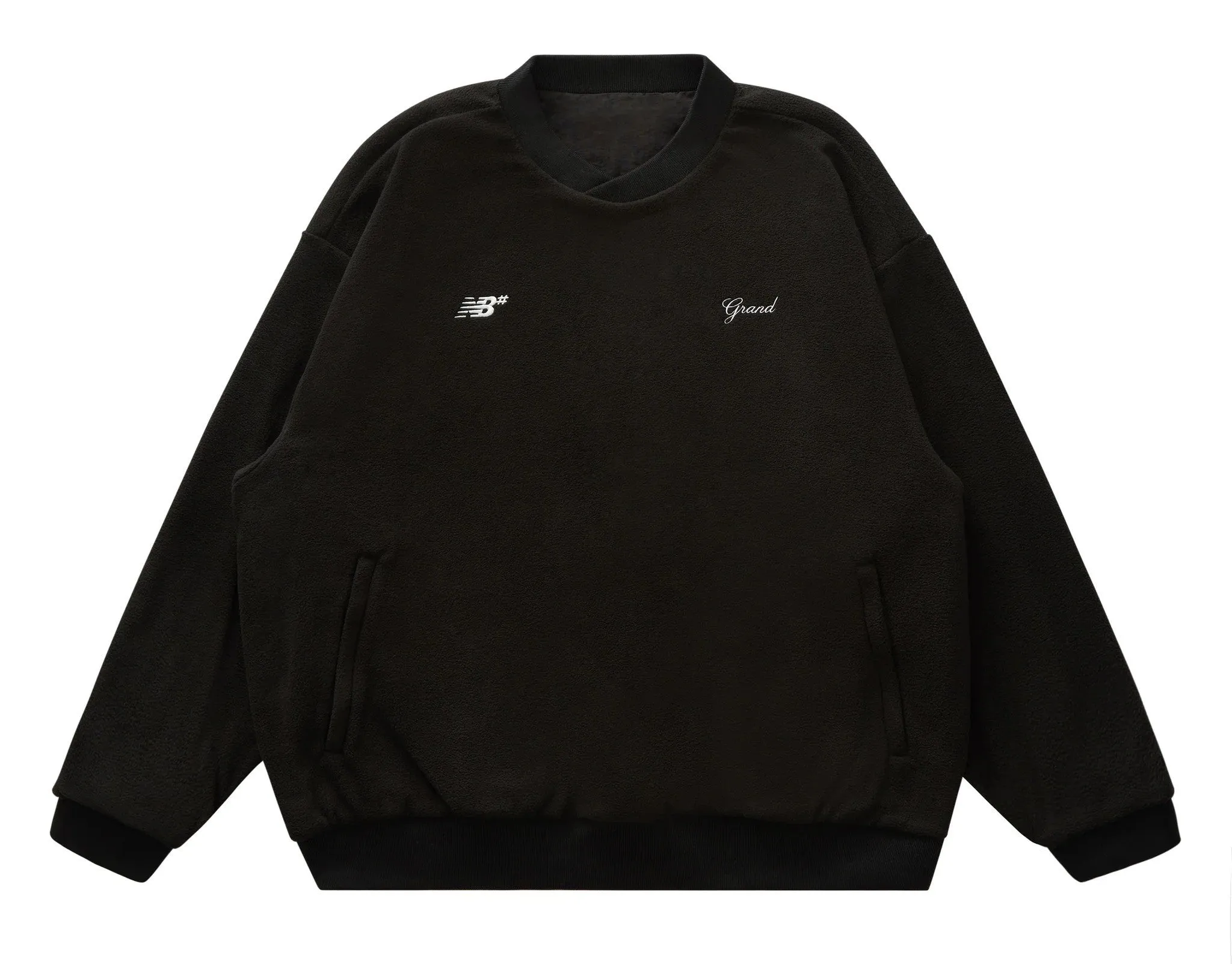 Grand X NB Numeric Polar Fleece Wind Shirt - Black sold by MENU