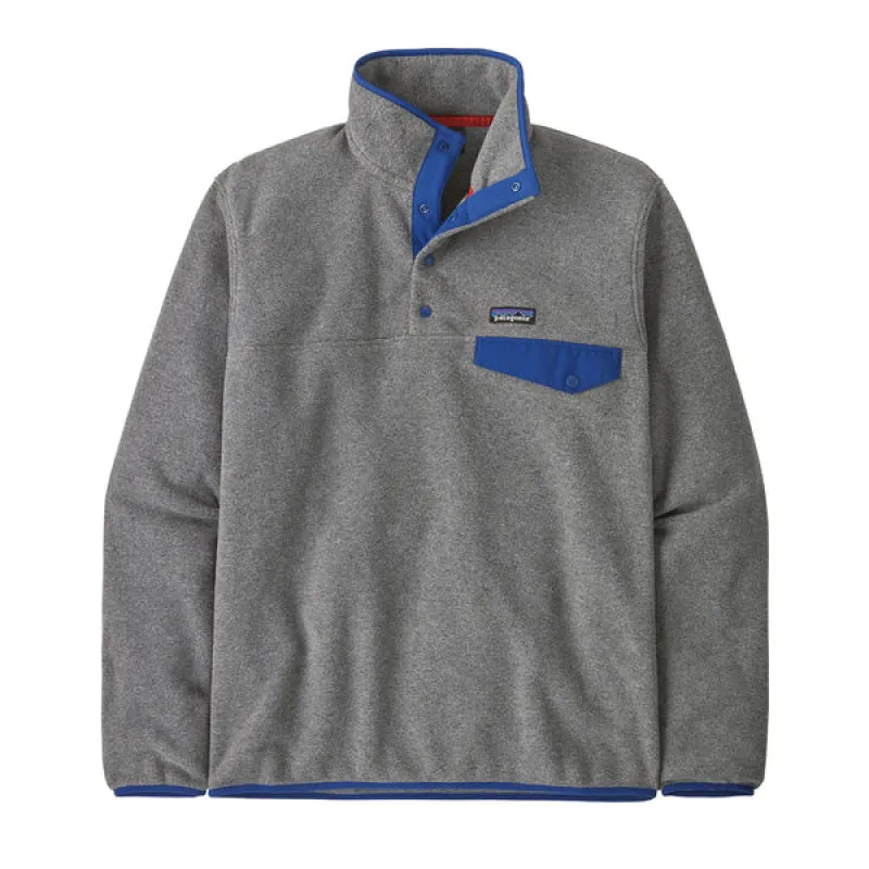 Patagonia LW Synchilla Snap-T P/O - Nickel w/Clement Blue sold by MENU