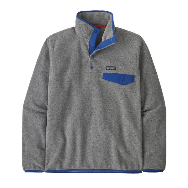 Patagonia LW Synchilla Snap-T P/O - Nickel w/Clement Blue sold by MENU