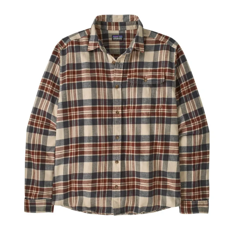 Patagonia LW Fjord Flannel Shirt - Paw: Dried Vanilla sold by MENU
