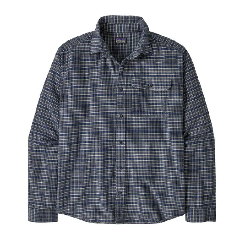 Patagonia LW Fjord Flannel Shirt - Tracks: Sunken Blue sold by MENU