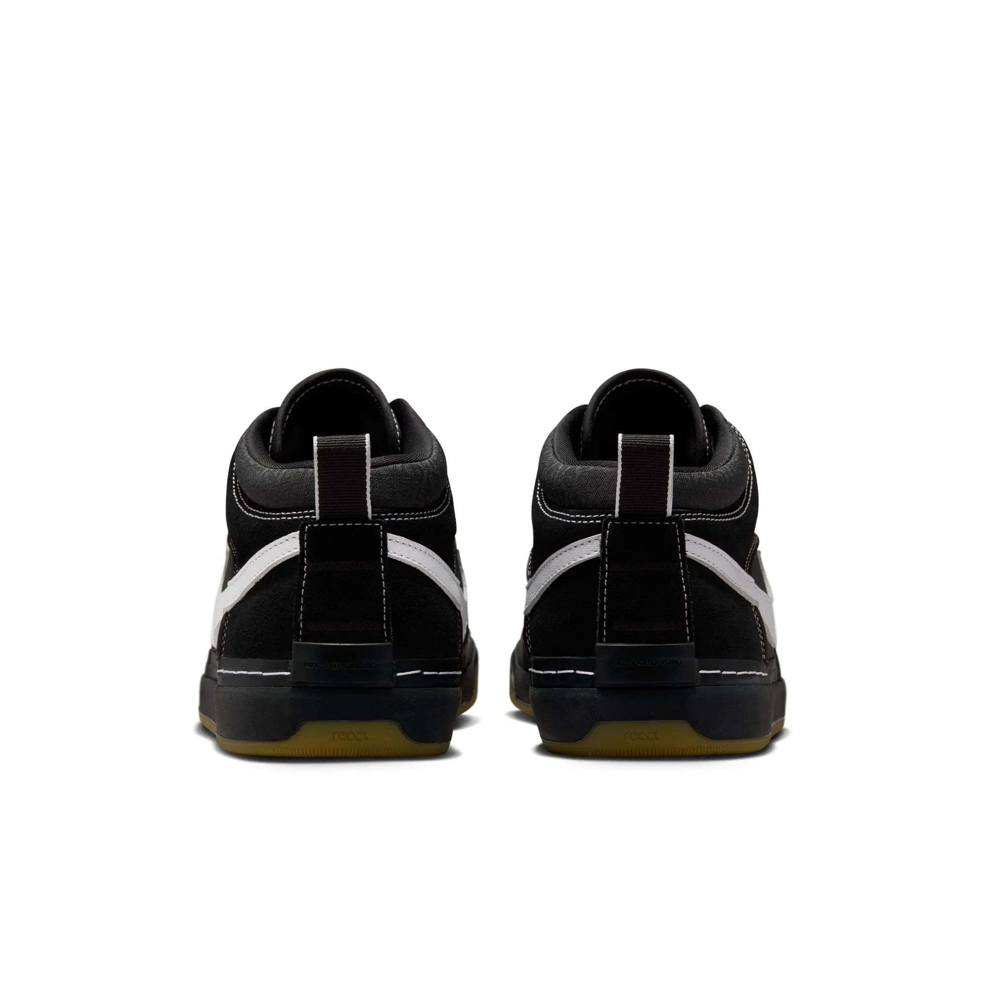 Nike SB React Leo - Black/White-Black-Gum Lt. Brown sold by MENU product image thumbnail 4