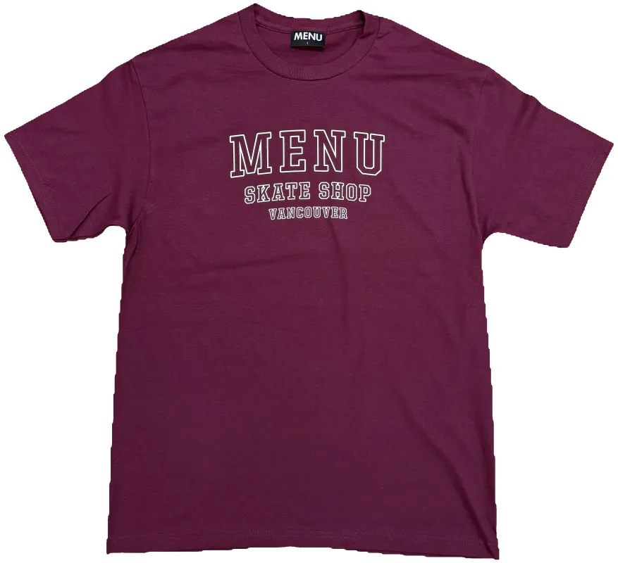 Menu MSV T-Shirt - Burgundy sold by MENU