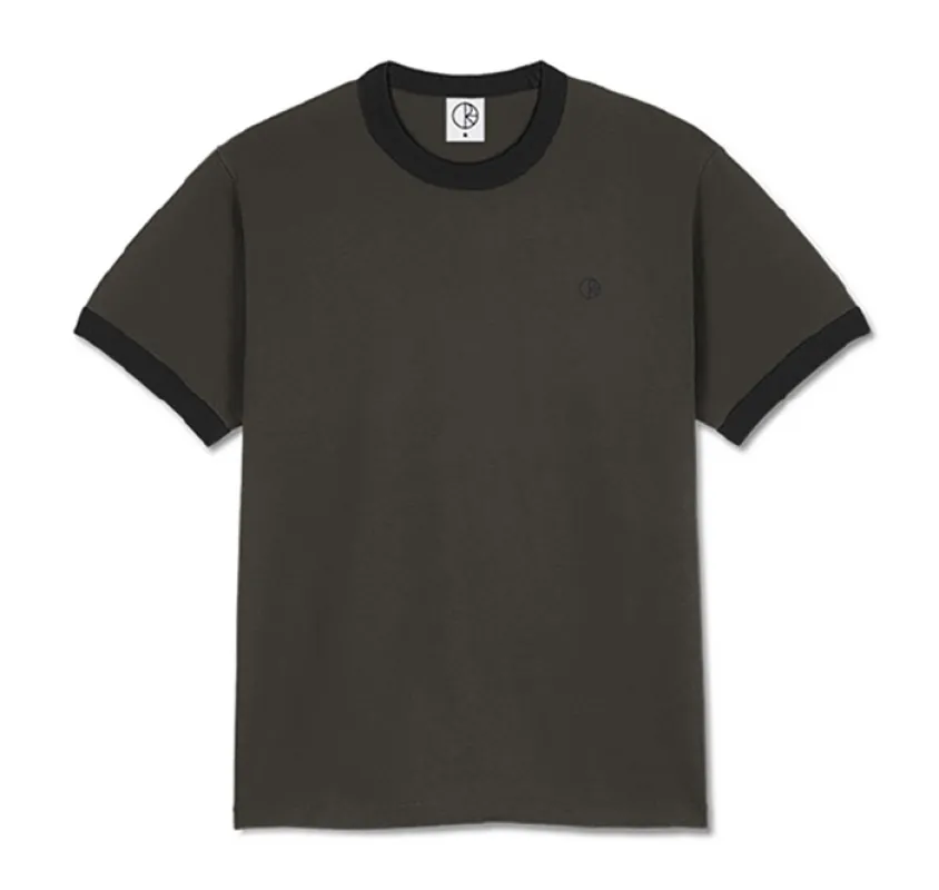 Polar Ringer Tee - Dirty Black/Black sold by MENU