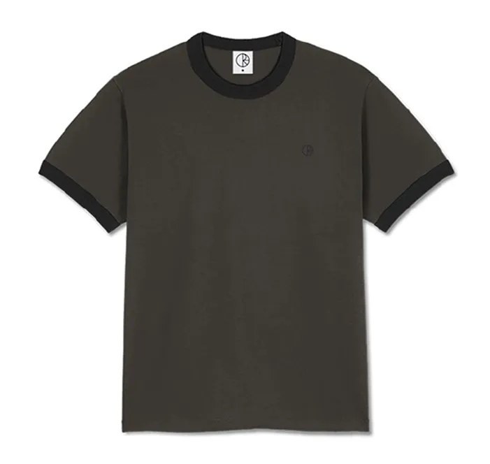 Polar Ringer Tee - Dirty Black/Black sold by MENU