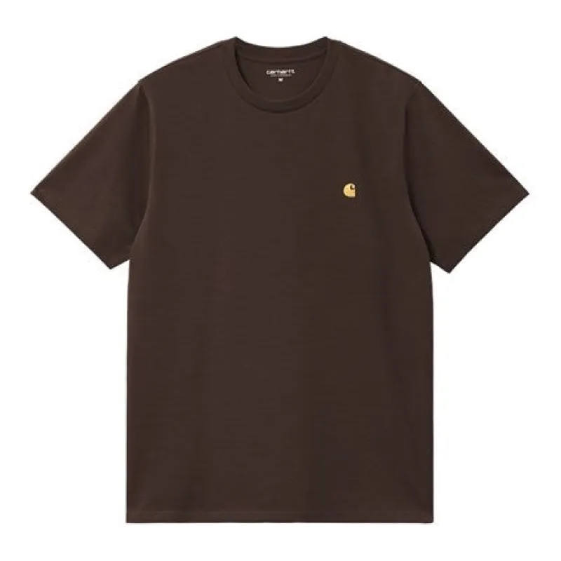 Carhartt WIP Chase T-Shirt -Tobacco/Gold sold by MENU