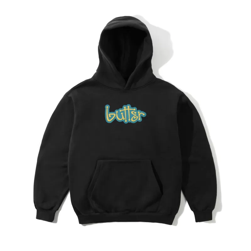 Butter Goods Connection Pullover Hood - Black sold by MENU