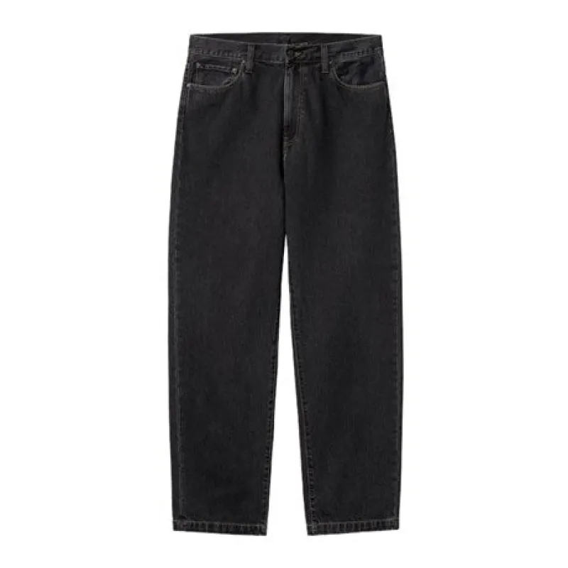 Carhartt WIP Aaron Pant - Black Stone Washed sold by MENU