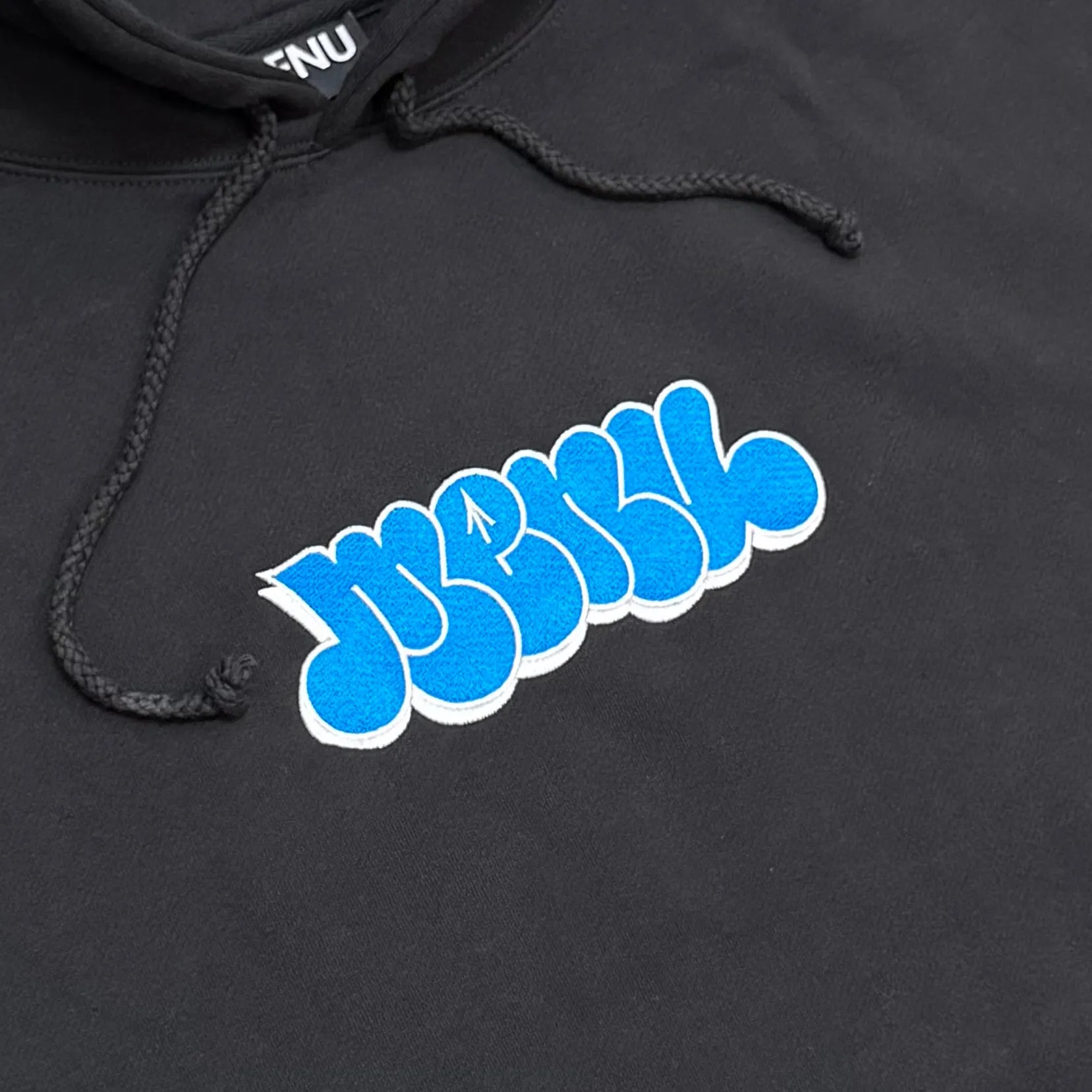Menu Noah Embroidered Hoody - Black/Blue sold by MENU product image thumbnail 2