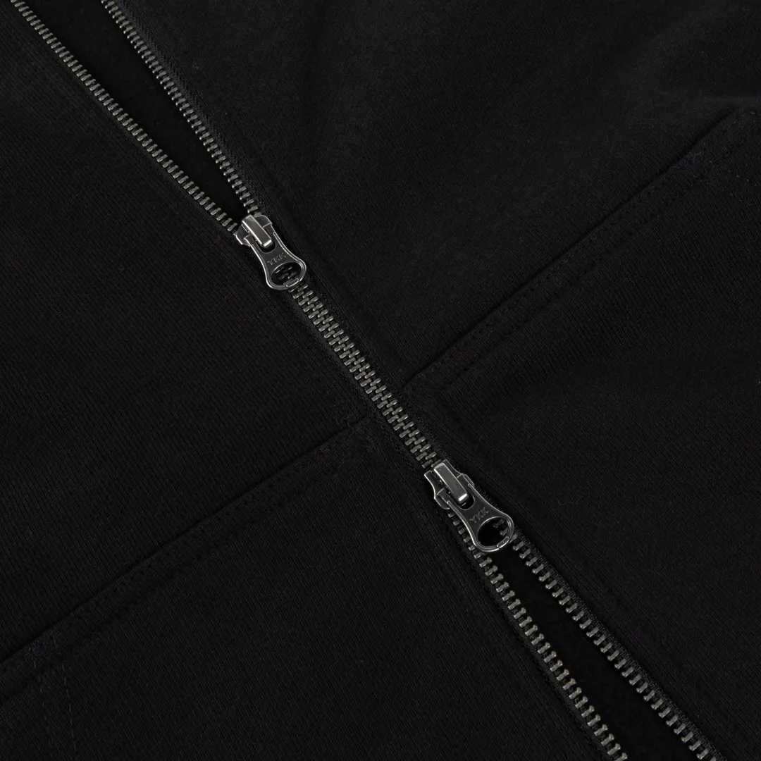 Dime Cursive Small Logo Zip-Hoodie - Black/White sold by MENU product image thumbnail 3