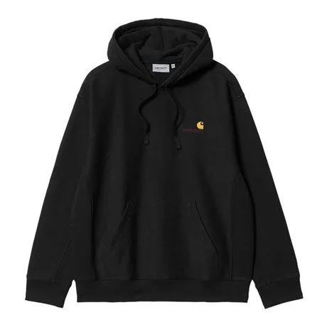 Carhartt WIP Hooded American Script Sweatshirt - Black sold by MENU