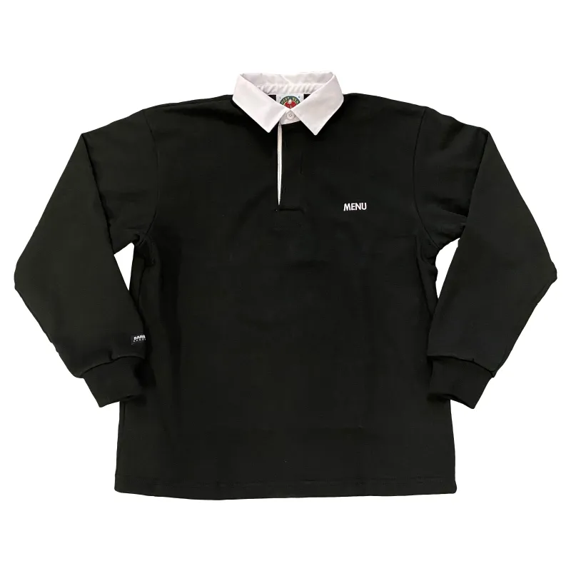 Menu X Barbarian Rugby Shirt - Black/White sold by MENU