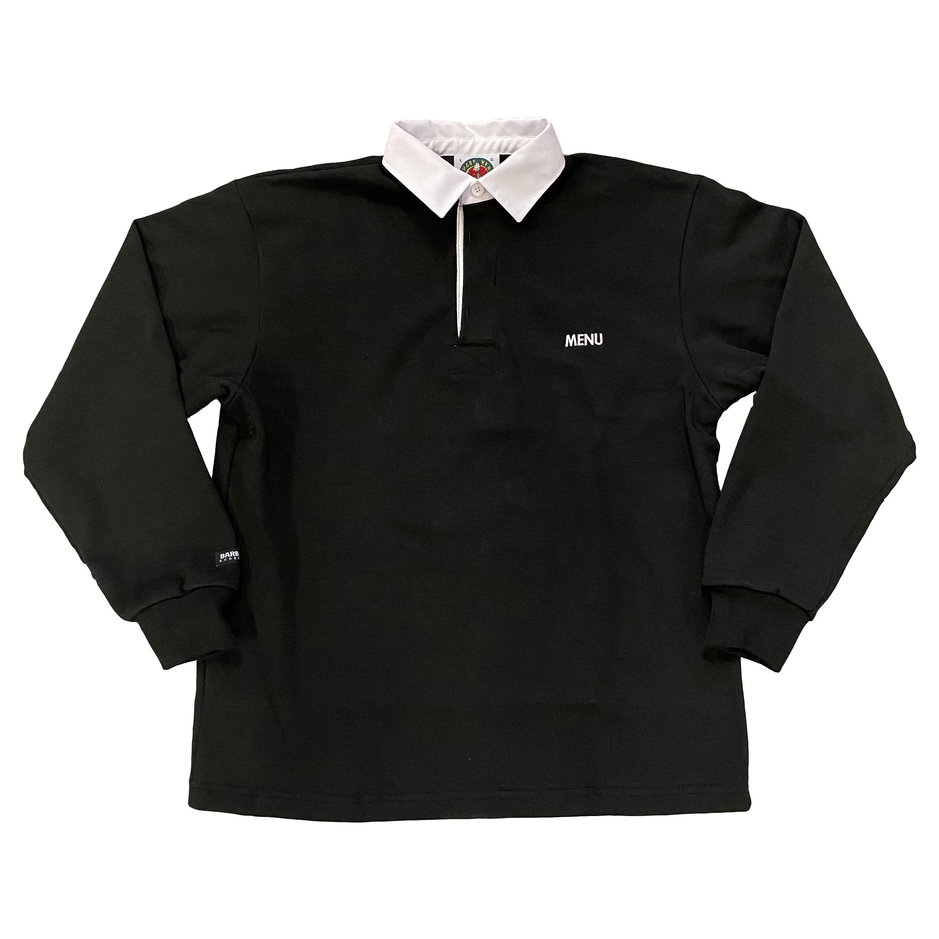 Menu X Barbarian Rugby Shirt - Black/White sold by MENU