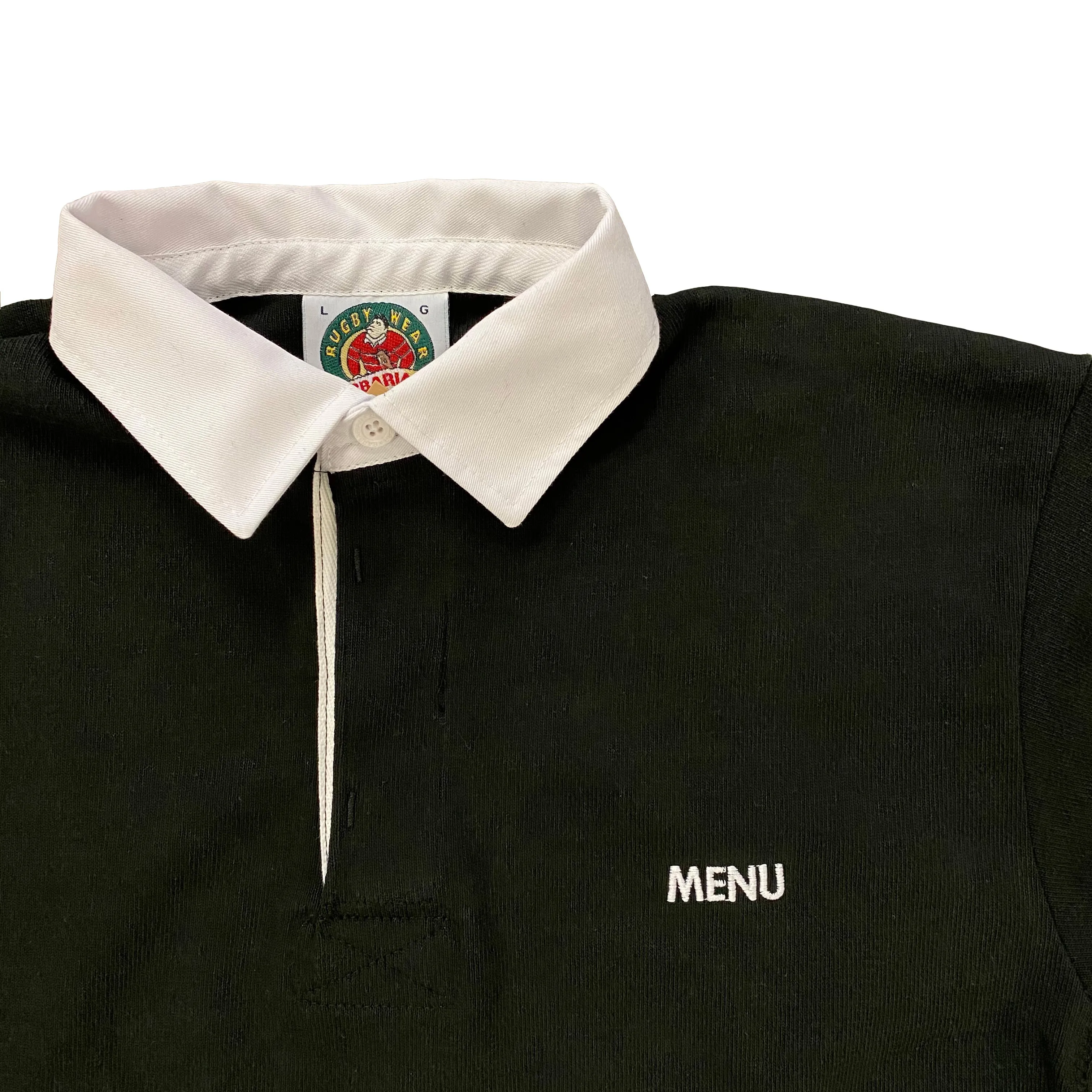 Menu X Barbarian Rugby Shirt - Black/White sold by MENU product image thumbnail 2